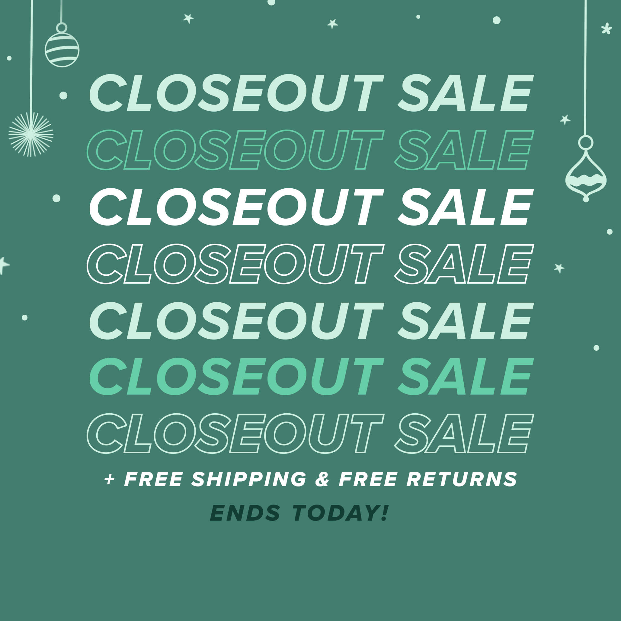 Closeout Sale