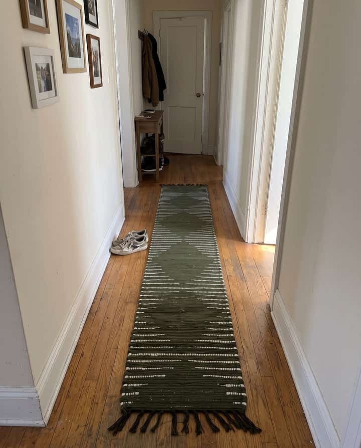 1' 2 x 8' Roper · Striped Chindi Rug