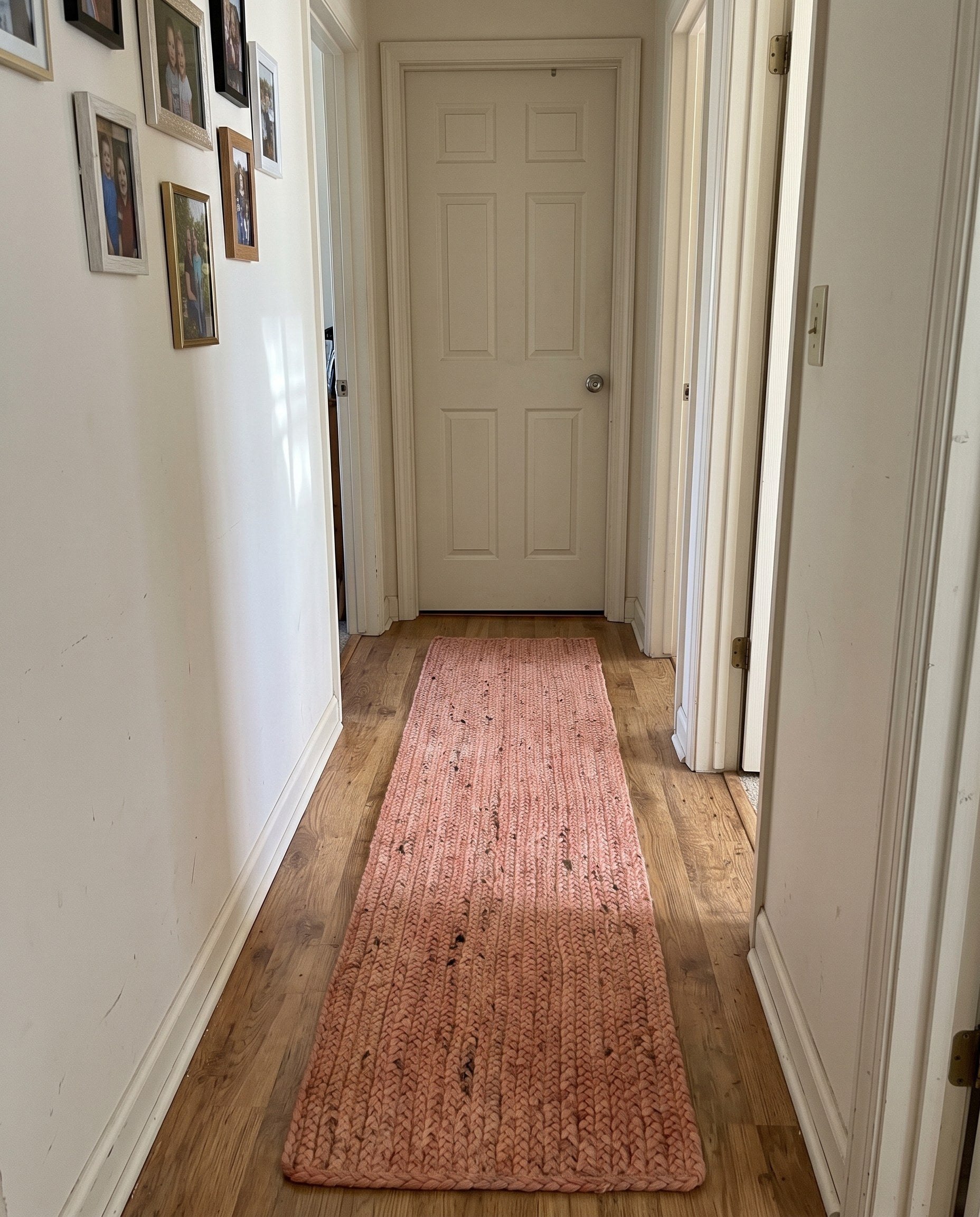 1' 2 x 6' 1 Marlin · Braided Braided Jute Rug, light pink