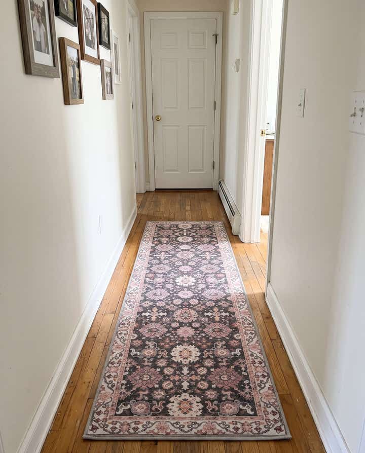 2' 7 x 12' Carden · Border Washable Rug, gray