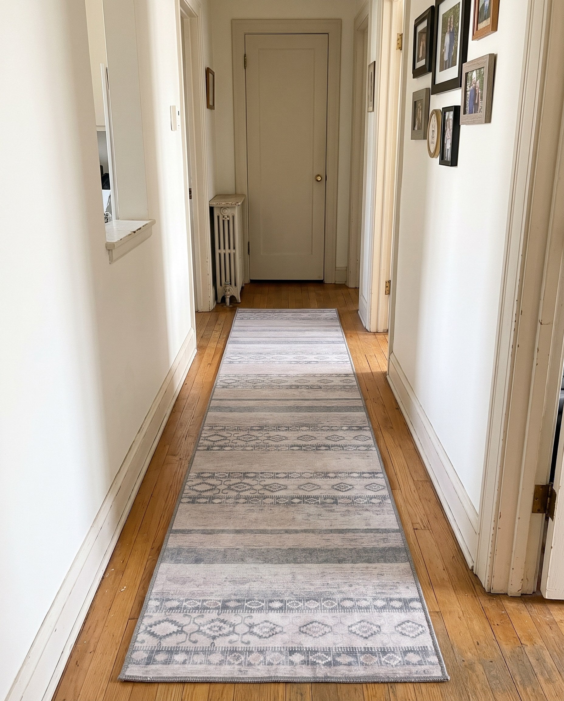2' 6 x 12' Dalton · Diamond Washable Rug, gray