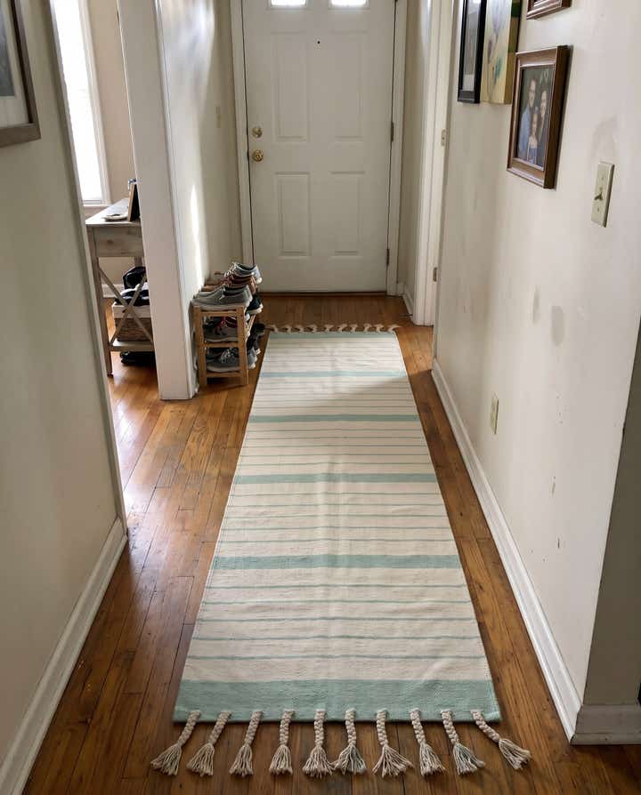 2' 7 x 12' Ottley · Lines Chindi Rug