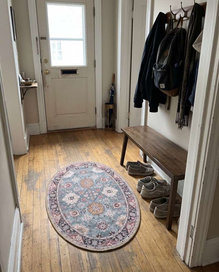 3' 6 x 3' 6 Carden · Washable Rug, green