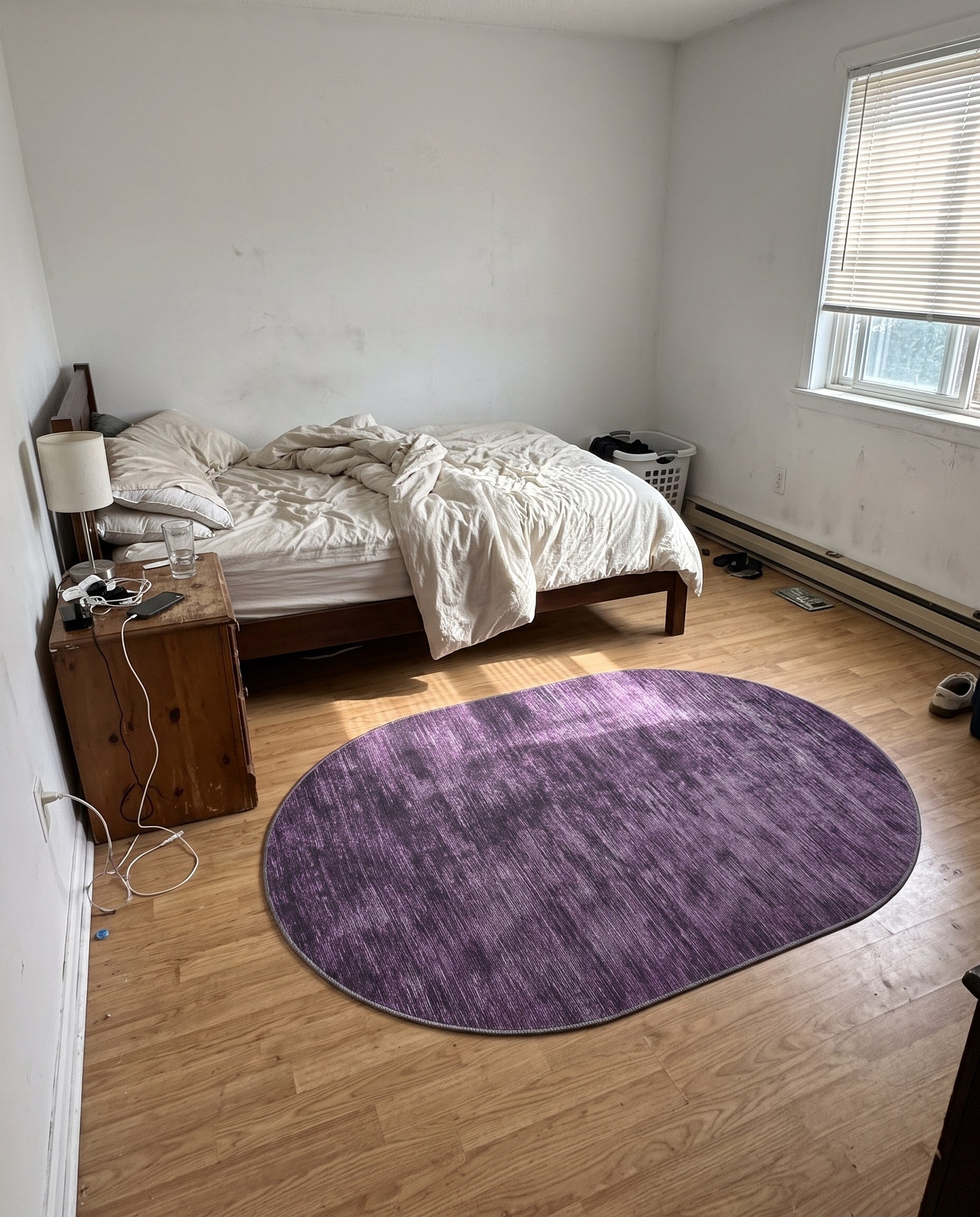 4' x 6' Prewitt · Lines rug, purple