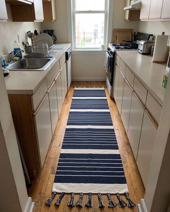 2' 7 x 12' Ottley · Lines Chindi Rug
