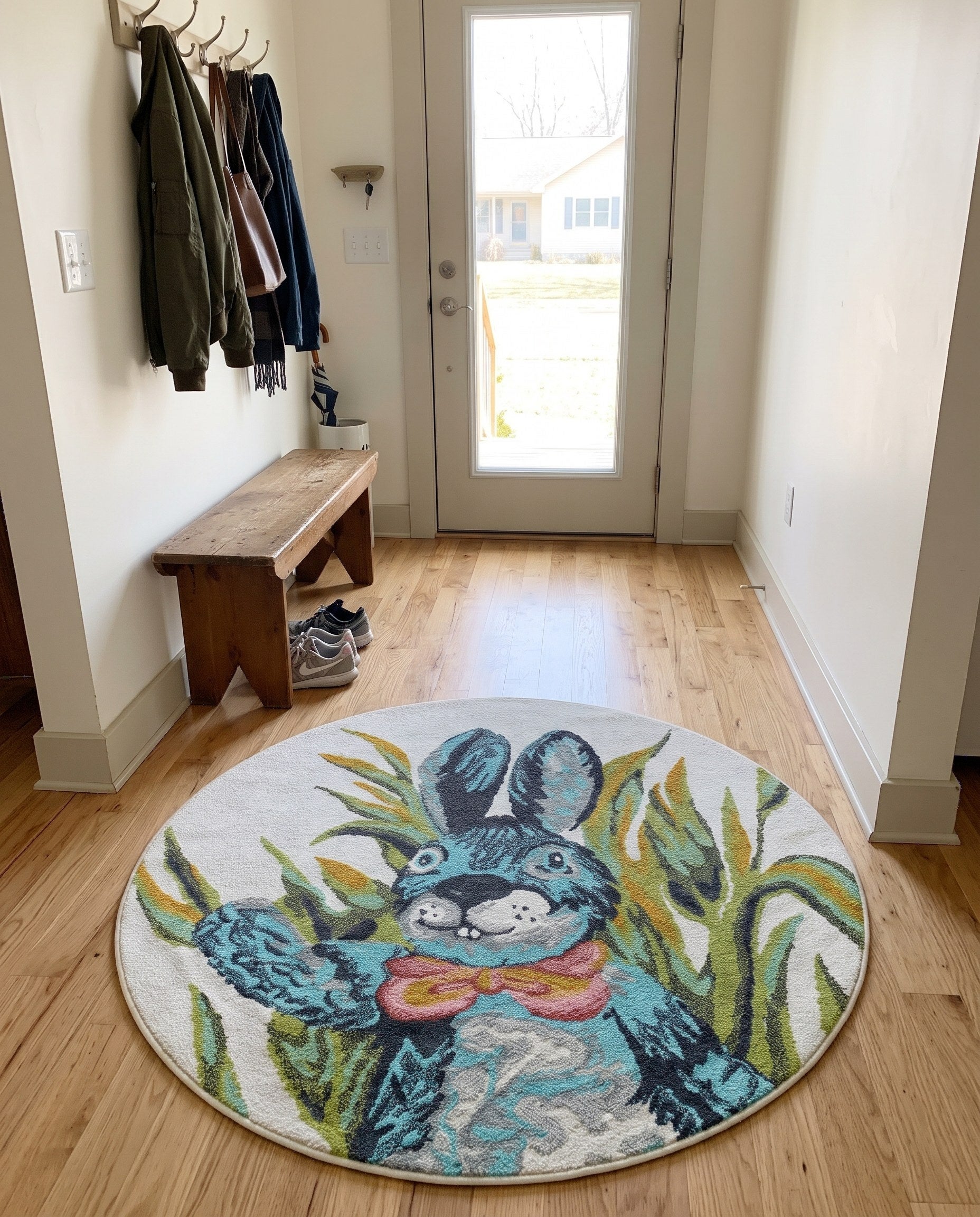 6' 1 x 6' 1 Bakewell · Bunny rug, ivory and multi