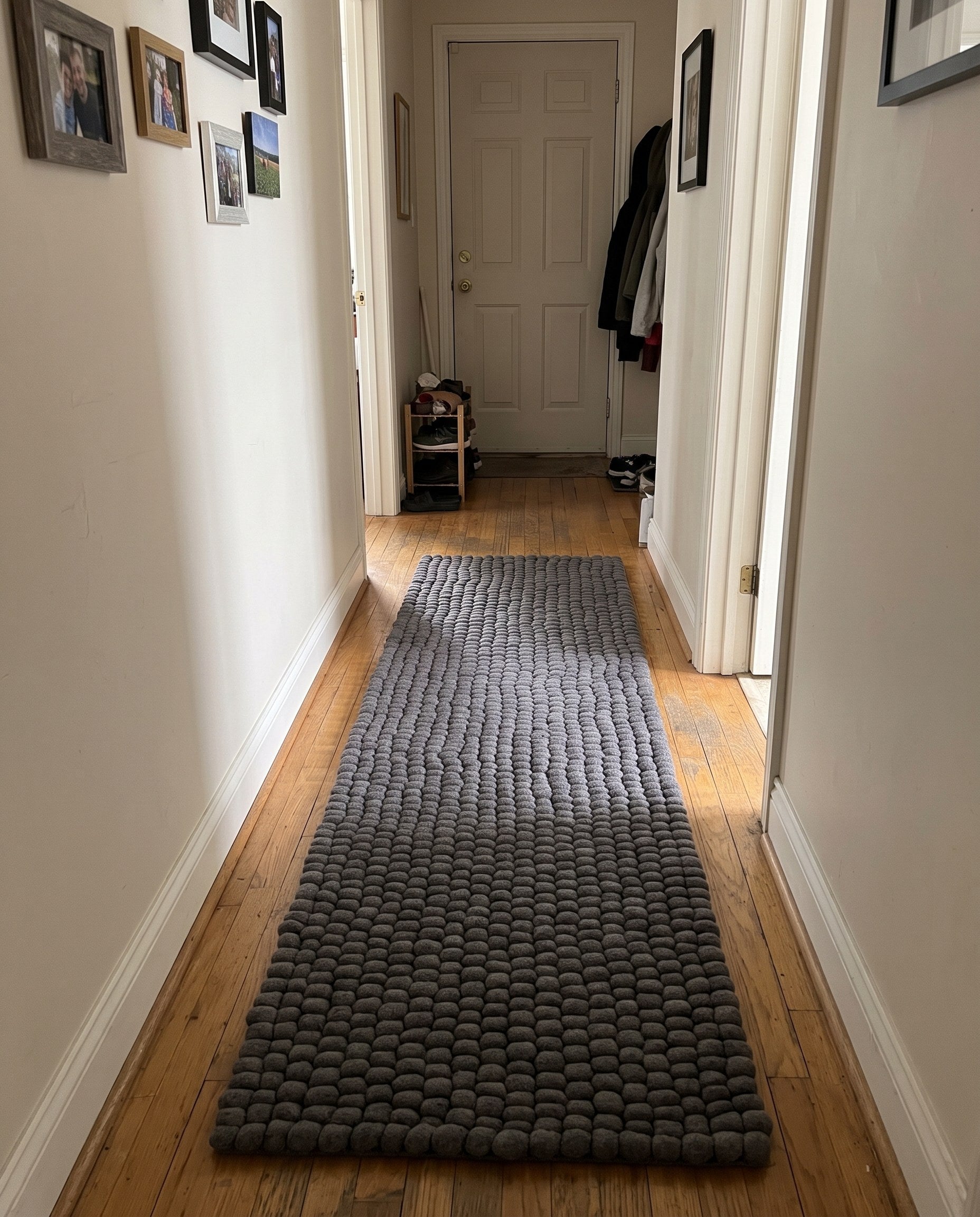 2' x 8' Hawthorne · Solid Wool Rug, gray