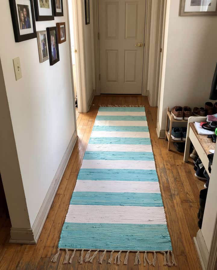 2' 2 x 10' Flagstaff · Striped Chindi Rug