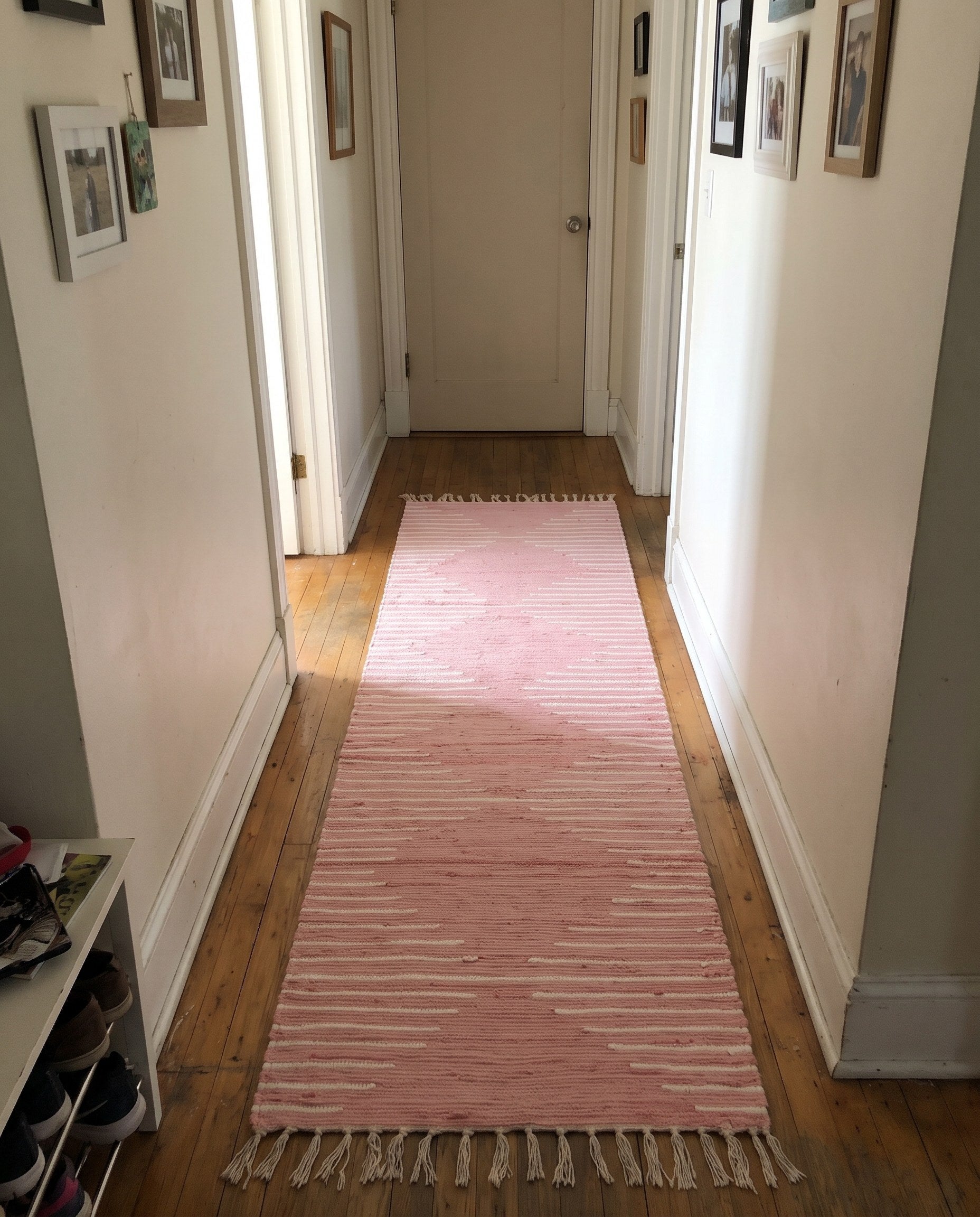 2' 7 x 10' Roper · Lines Chindi Rug