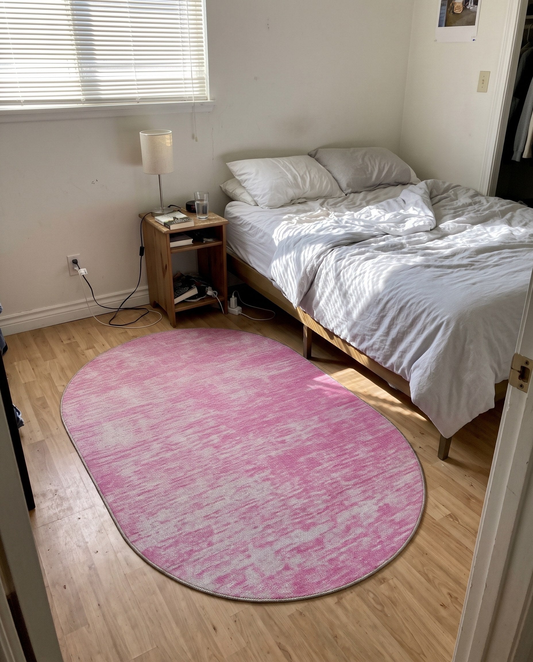 3' 6 x 5' 6 Prewitt · Solid rug, pink