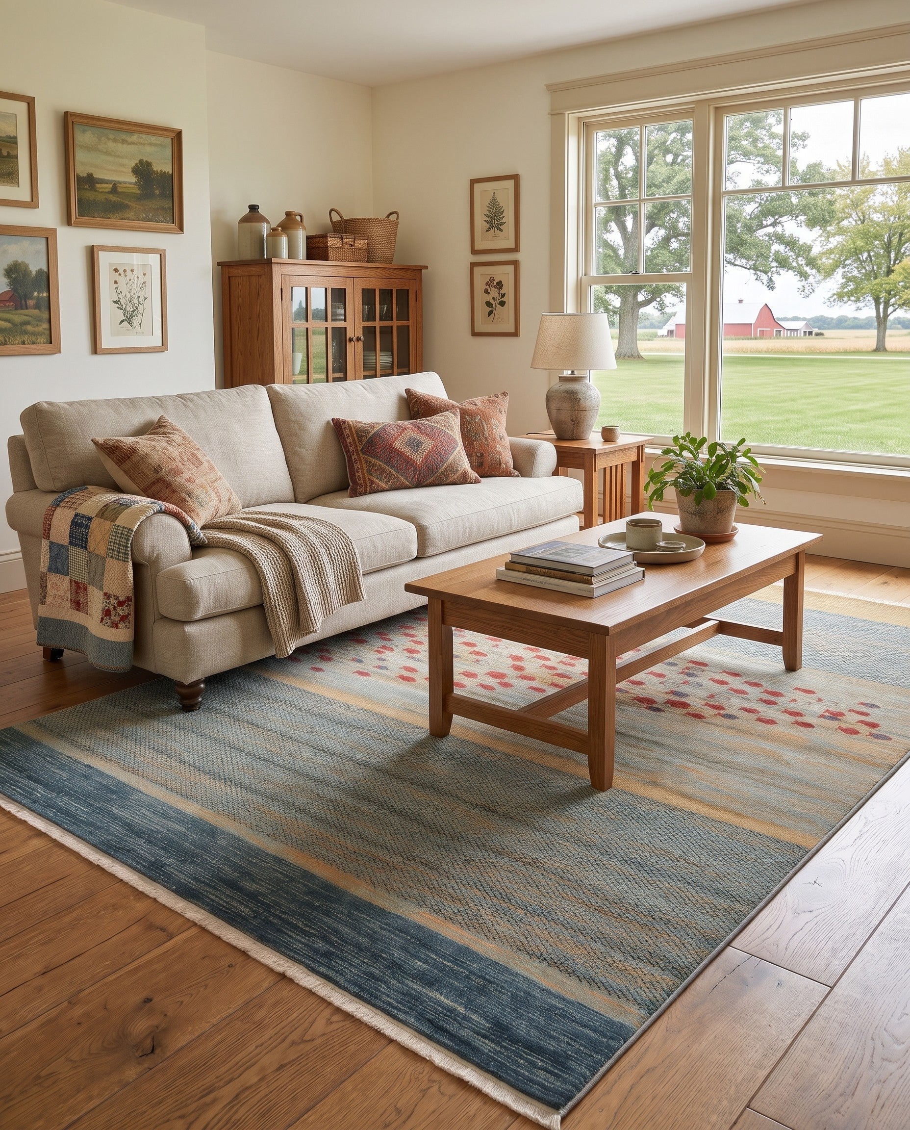 Blue Kashkuli Gabbeh Rug