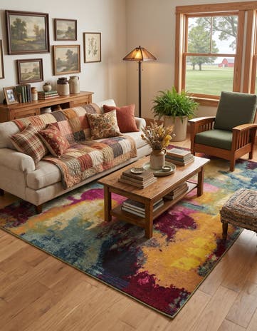 5' x 8' Washable Hyacinth Rug