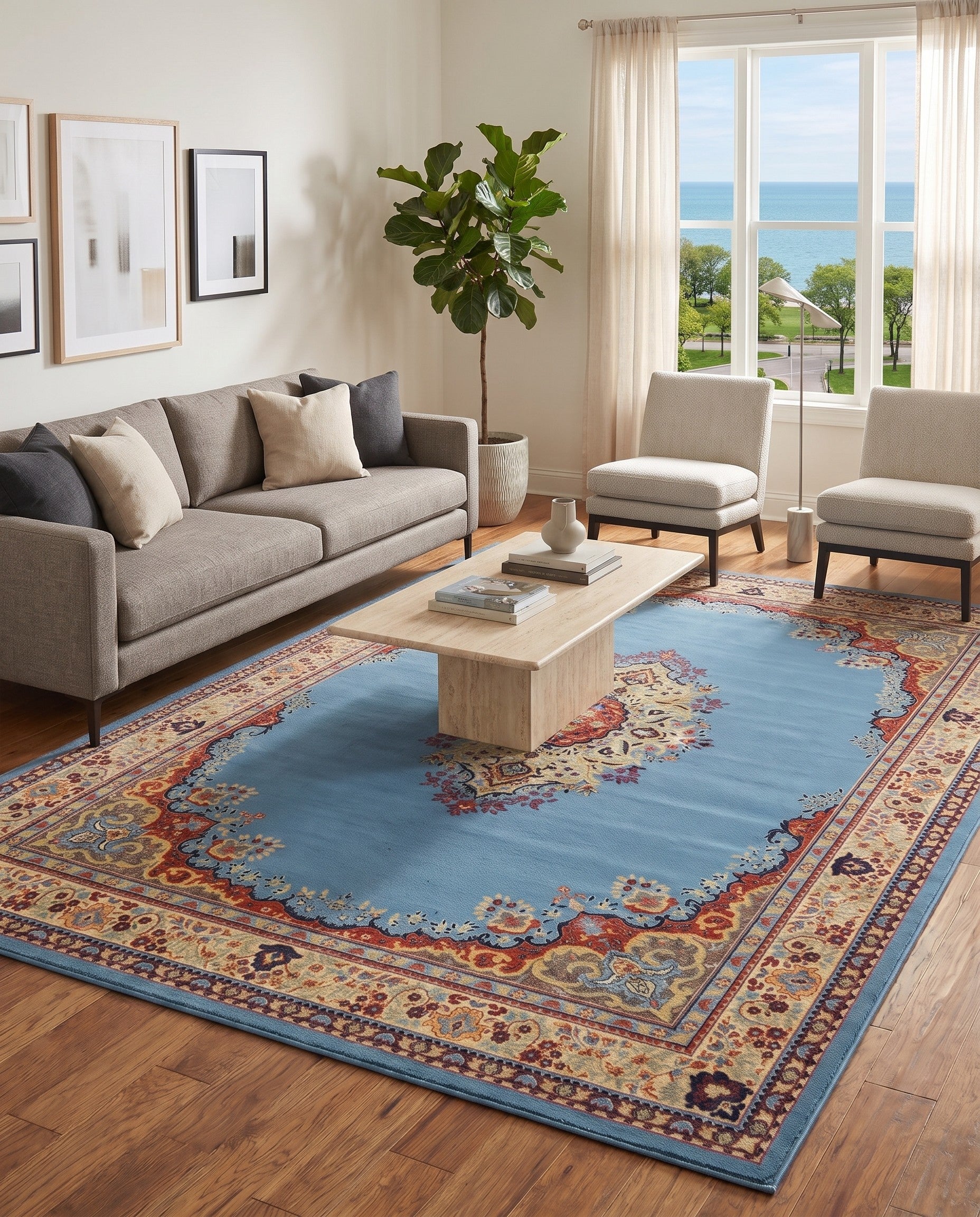Light Blue Amaya Rug