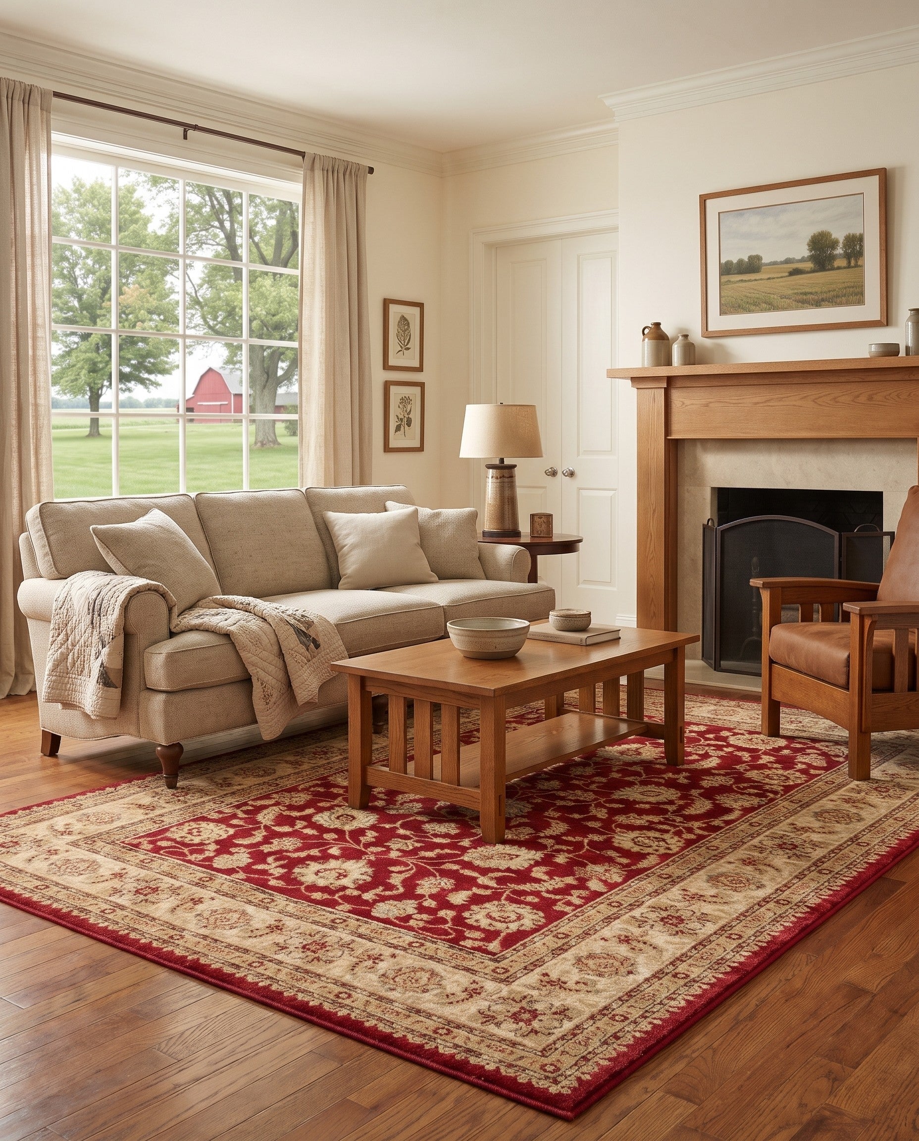 Red Aditi Rug