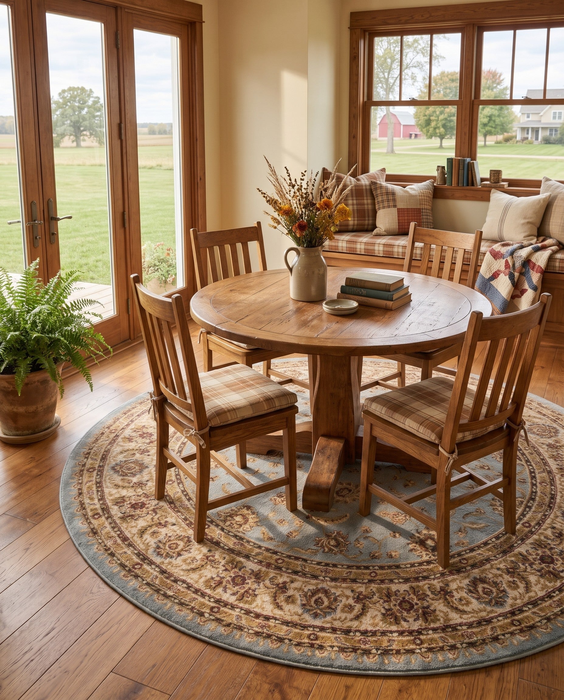 7' 10 x 7' 10 Aditi Round Rug