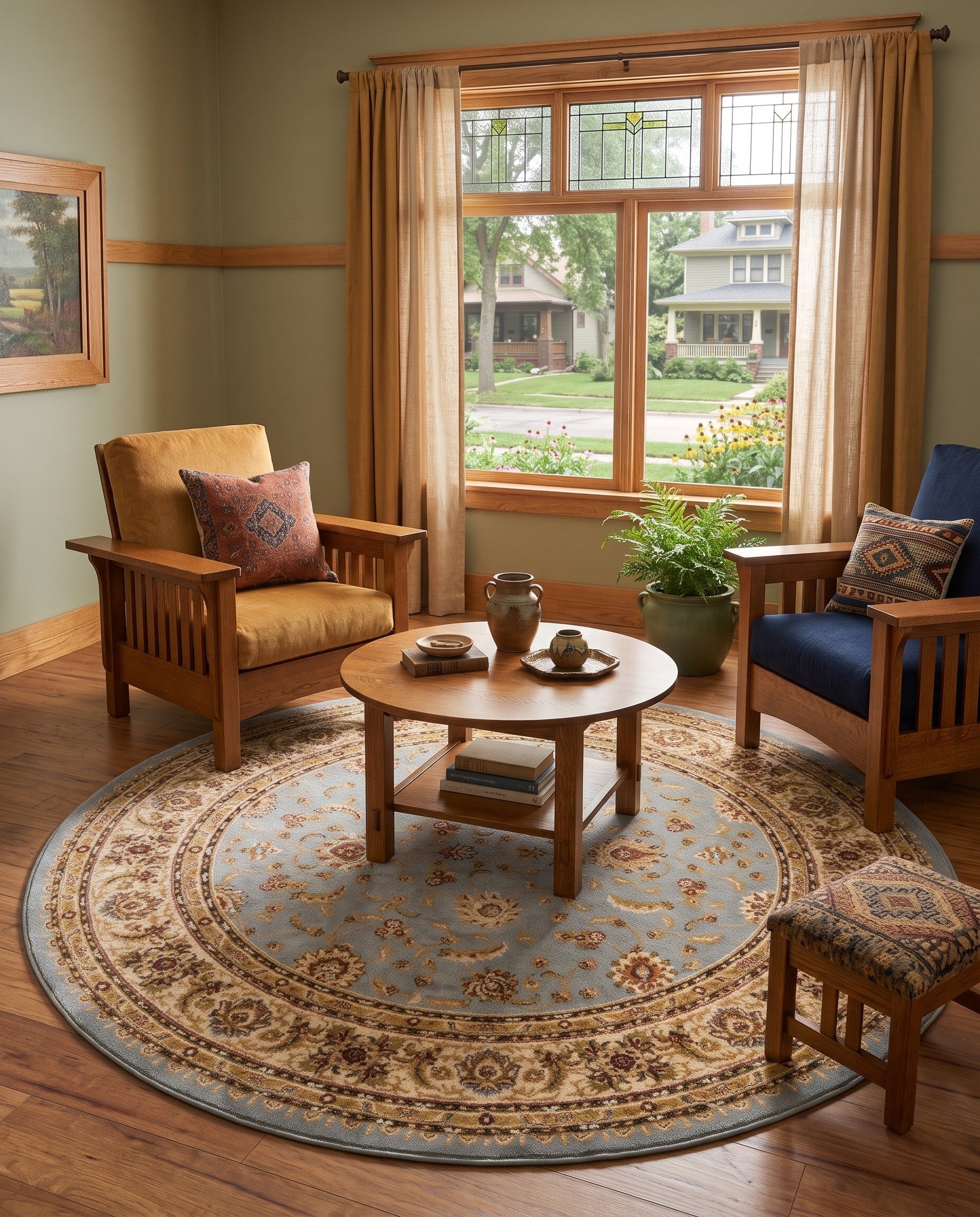 7' 10 x 7' 10 Aditi Round Rug