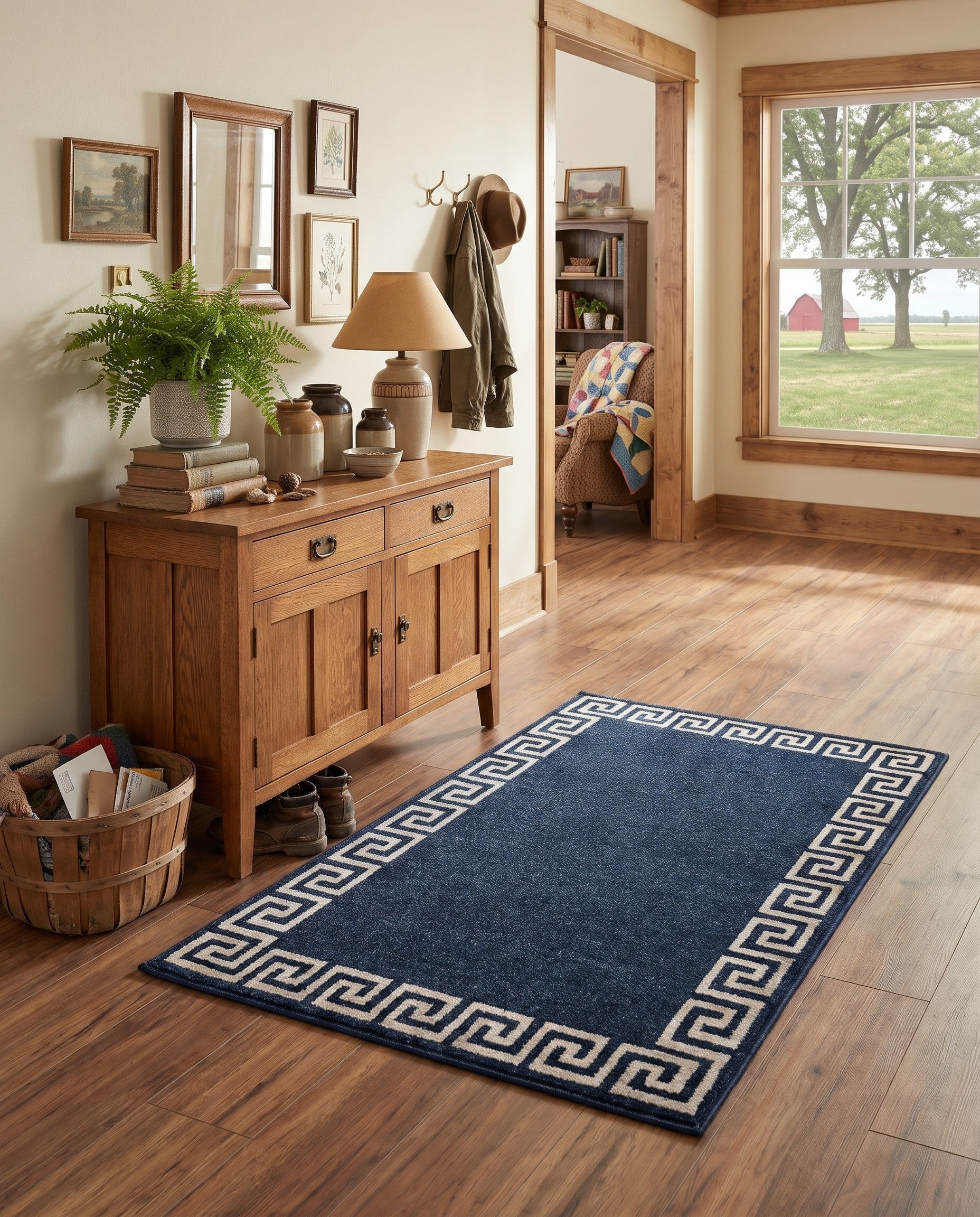 Navy Blue Hera Rug