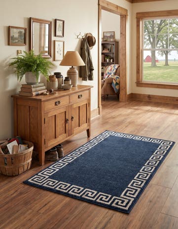 Navy Blue Hera Rug