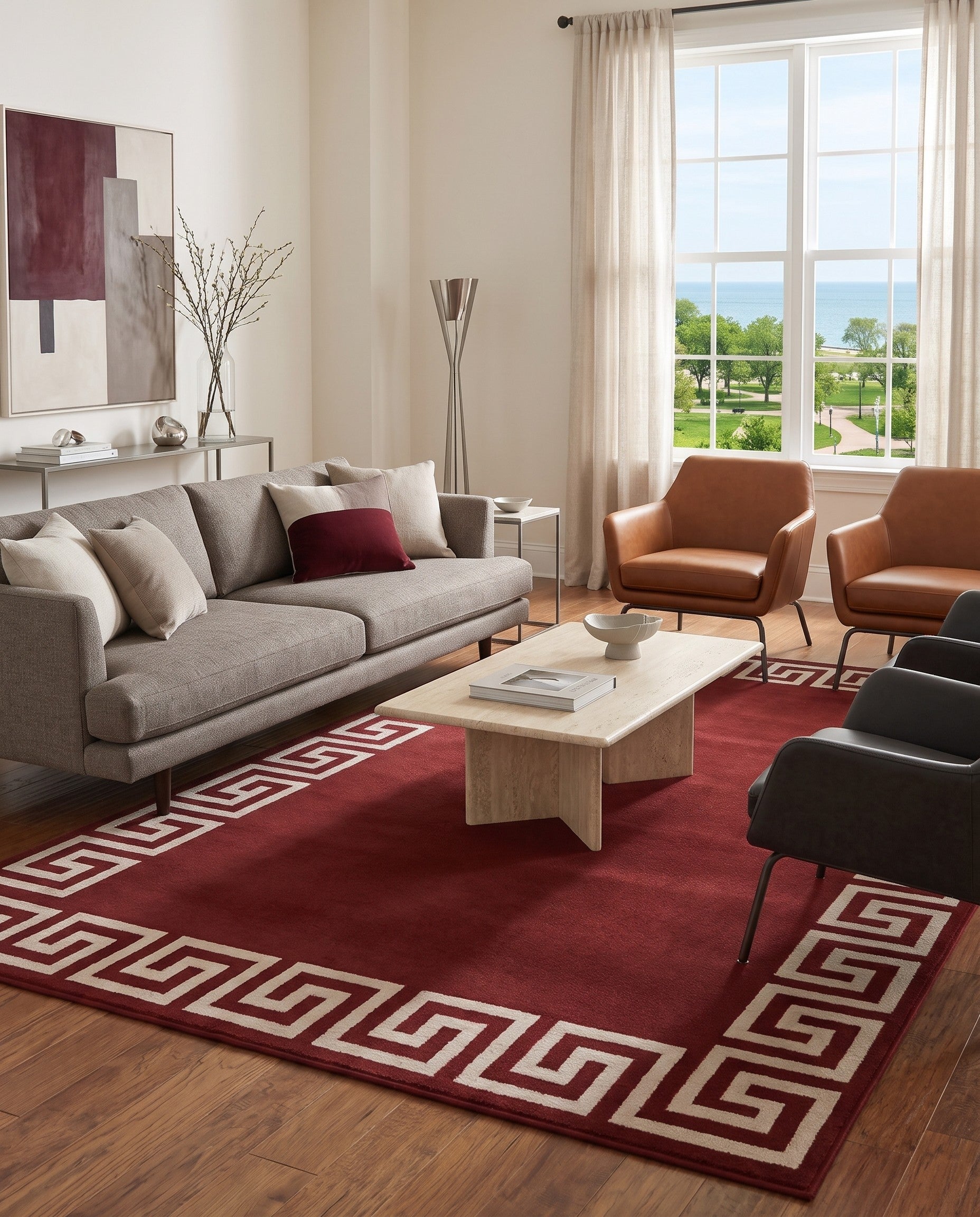Terracotta Hera Rug