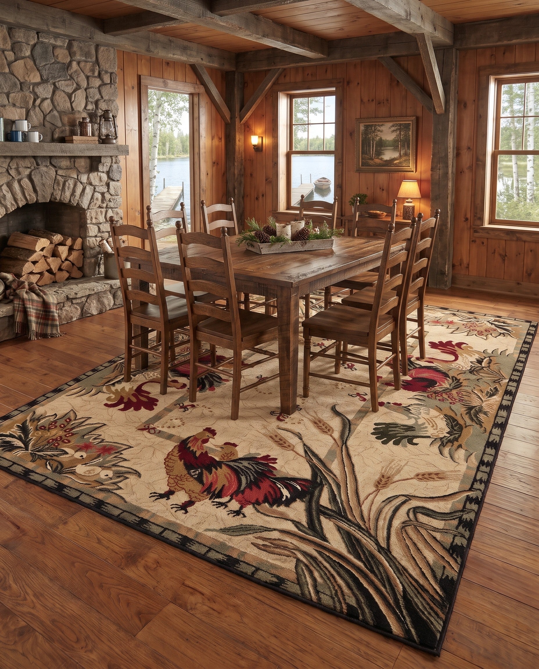 9' x 12' Pastoral Rug