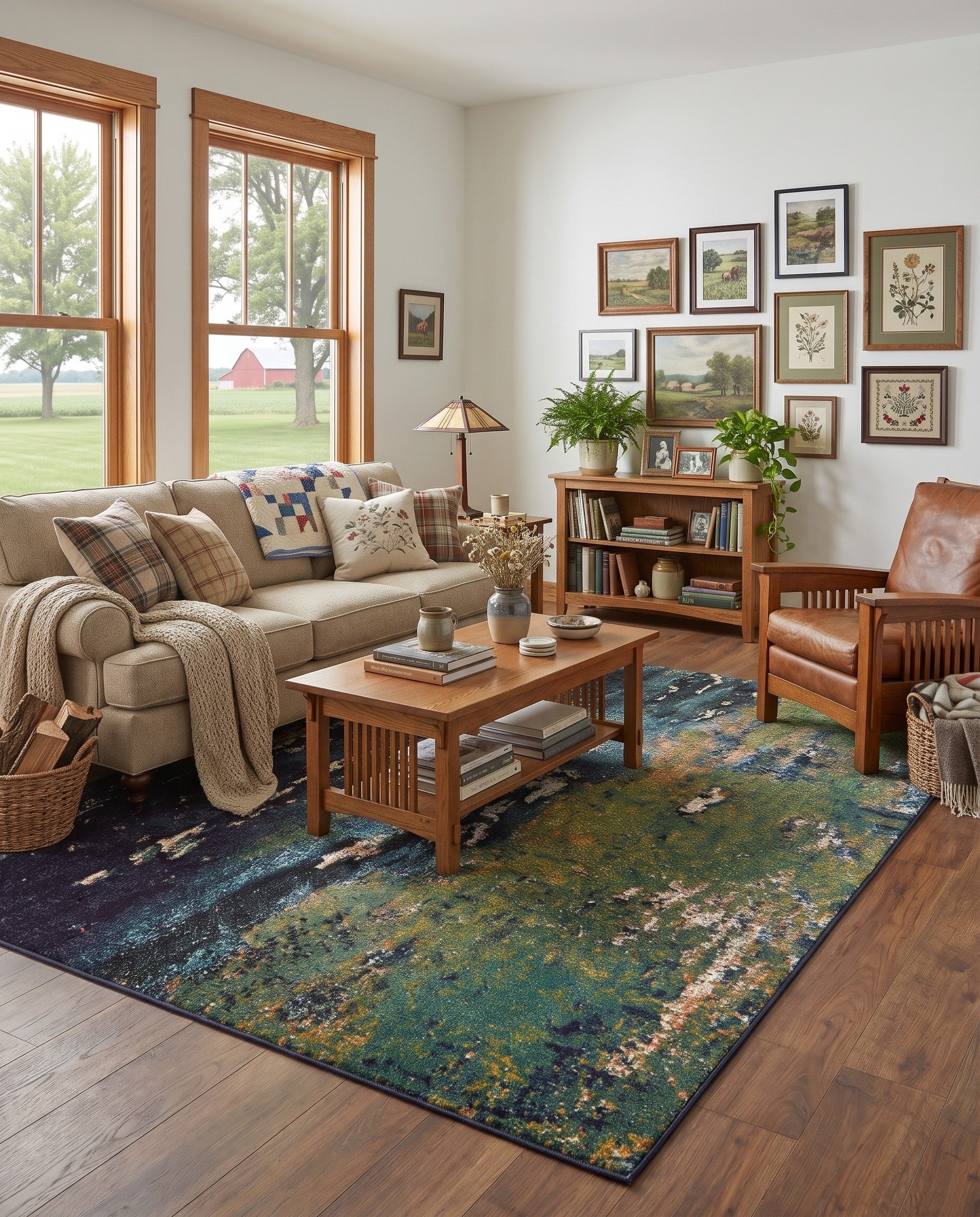 7' x 10' Washable Hyacinth Rug