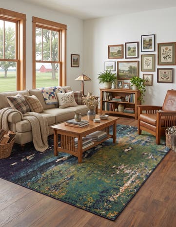 7' x 10' Washable Hyacinth Rug