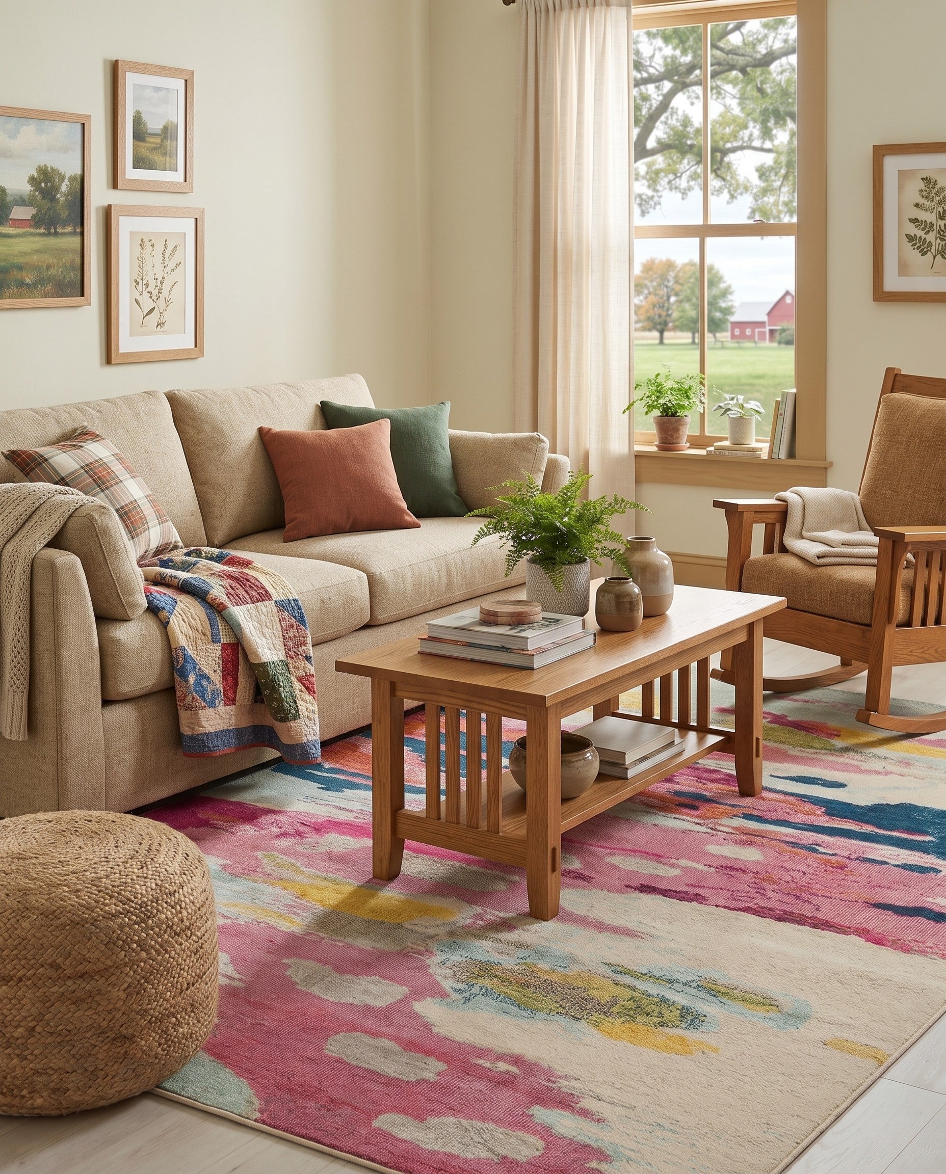 7' x 10' Washable Hyacinth Rug