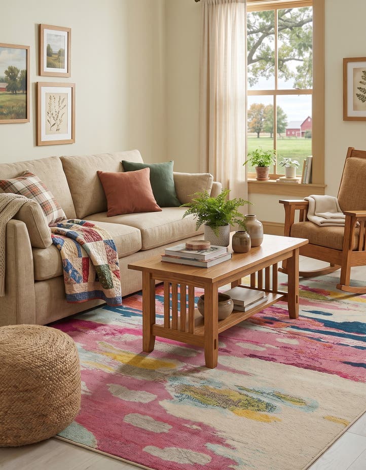 7' x 10' Washable Hyacinth Rug