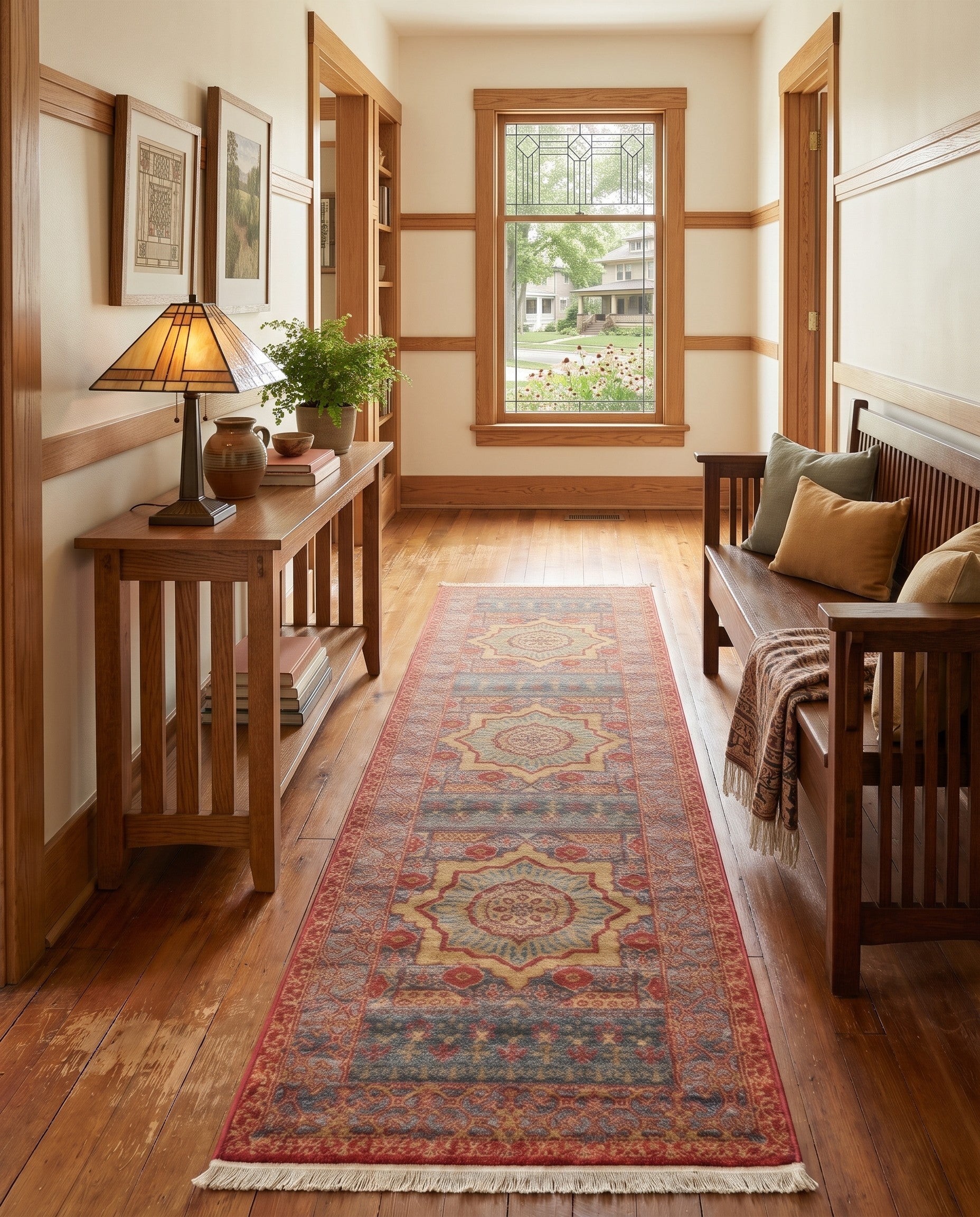 Navy Blue Amina Runner Rug