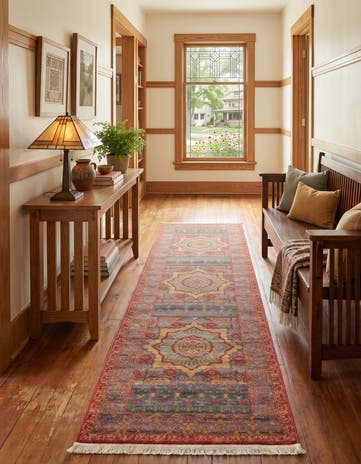 Navy Blue Amina Runner Rug