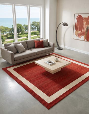 Terracotta Angelica Square Rug