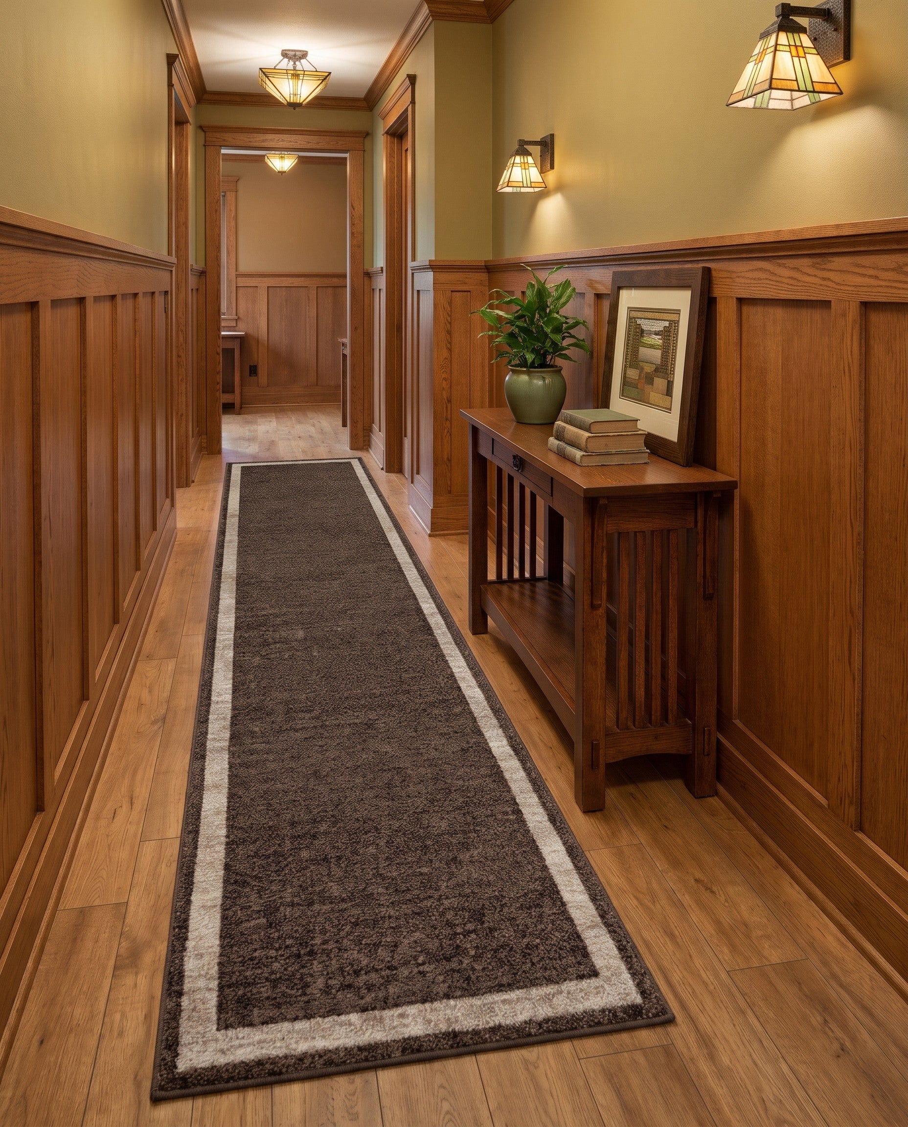 Brown Angelica Runner Rug
