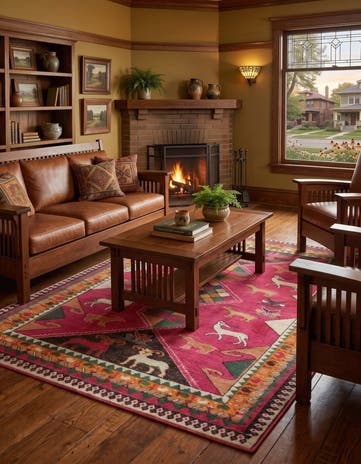 Pink Washable Mesa Rug
