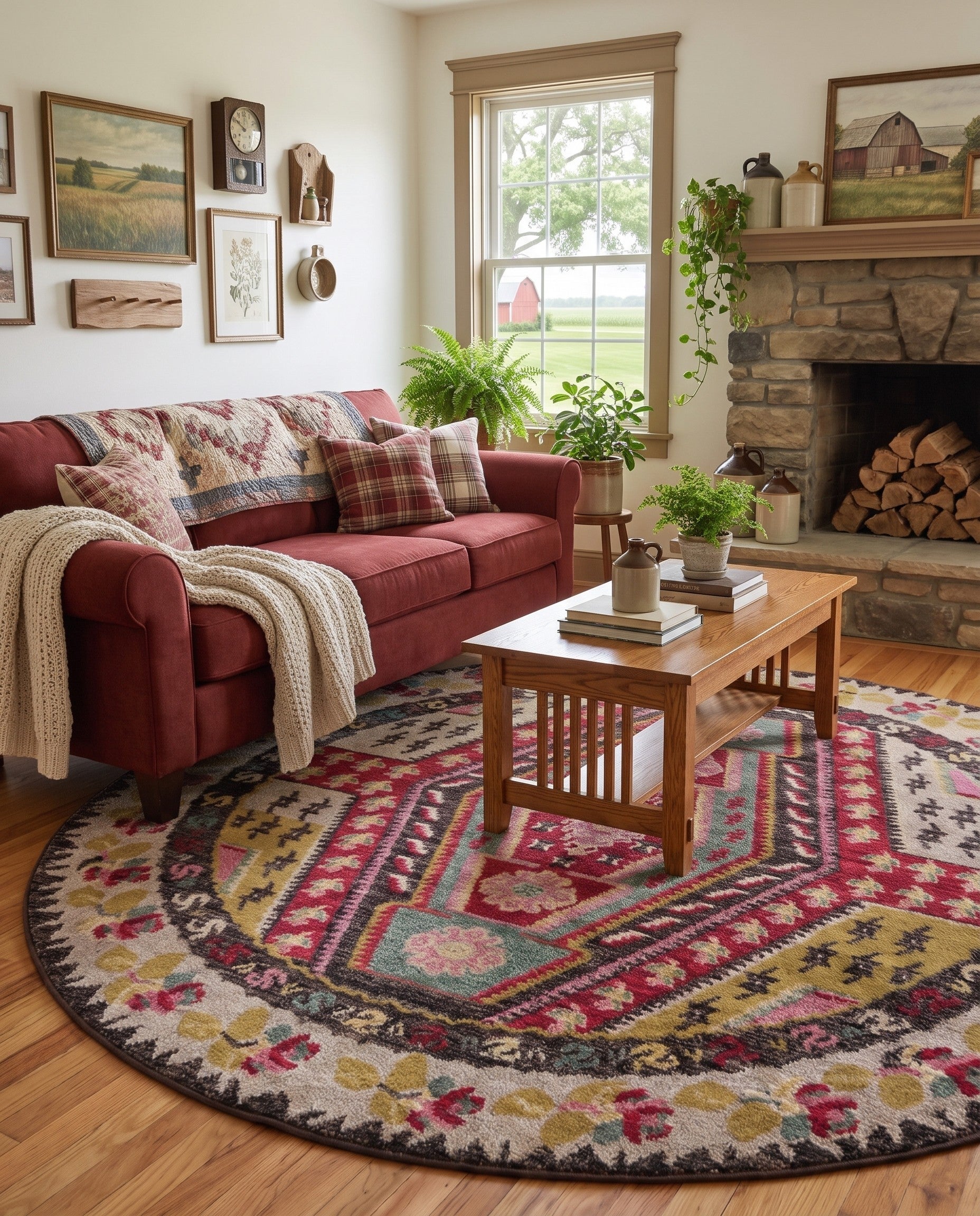 Washable Mesa Round Rug