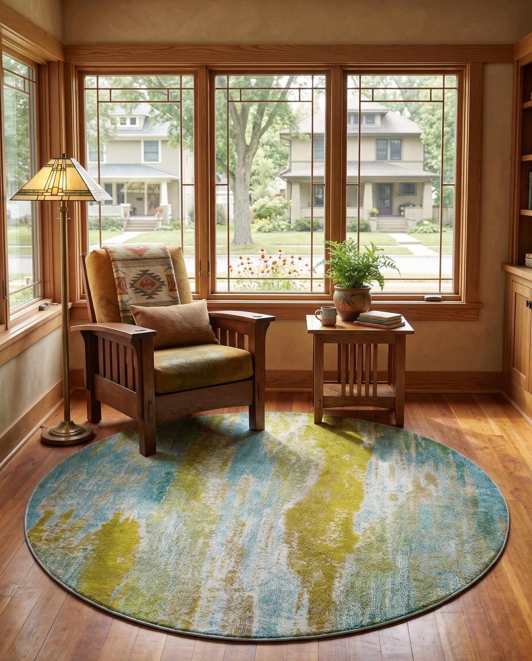 6' x 6' Washable Sevilla Round Rug
