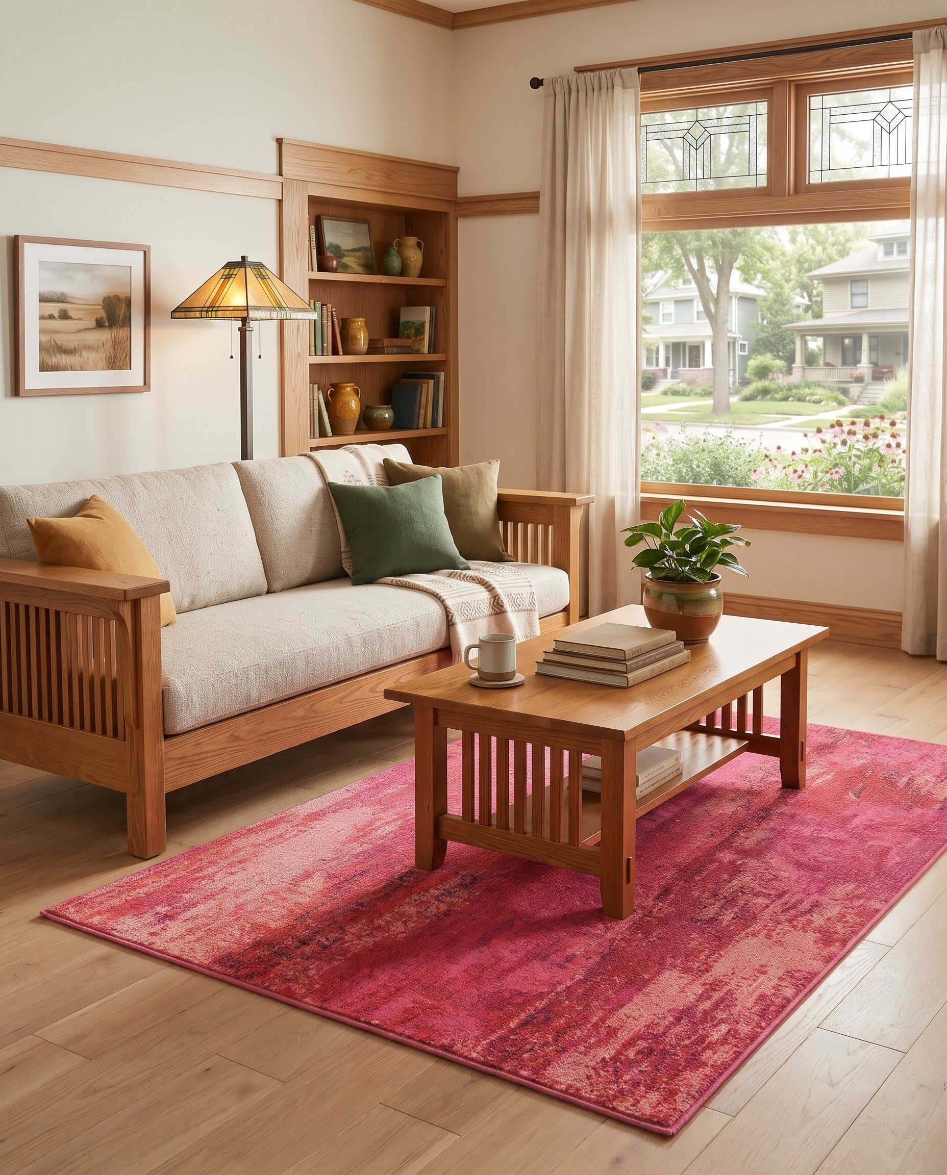 Pink Washable Sevilla Rug