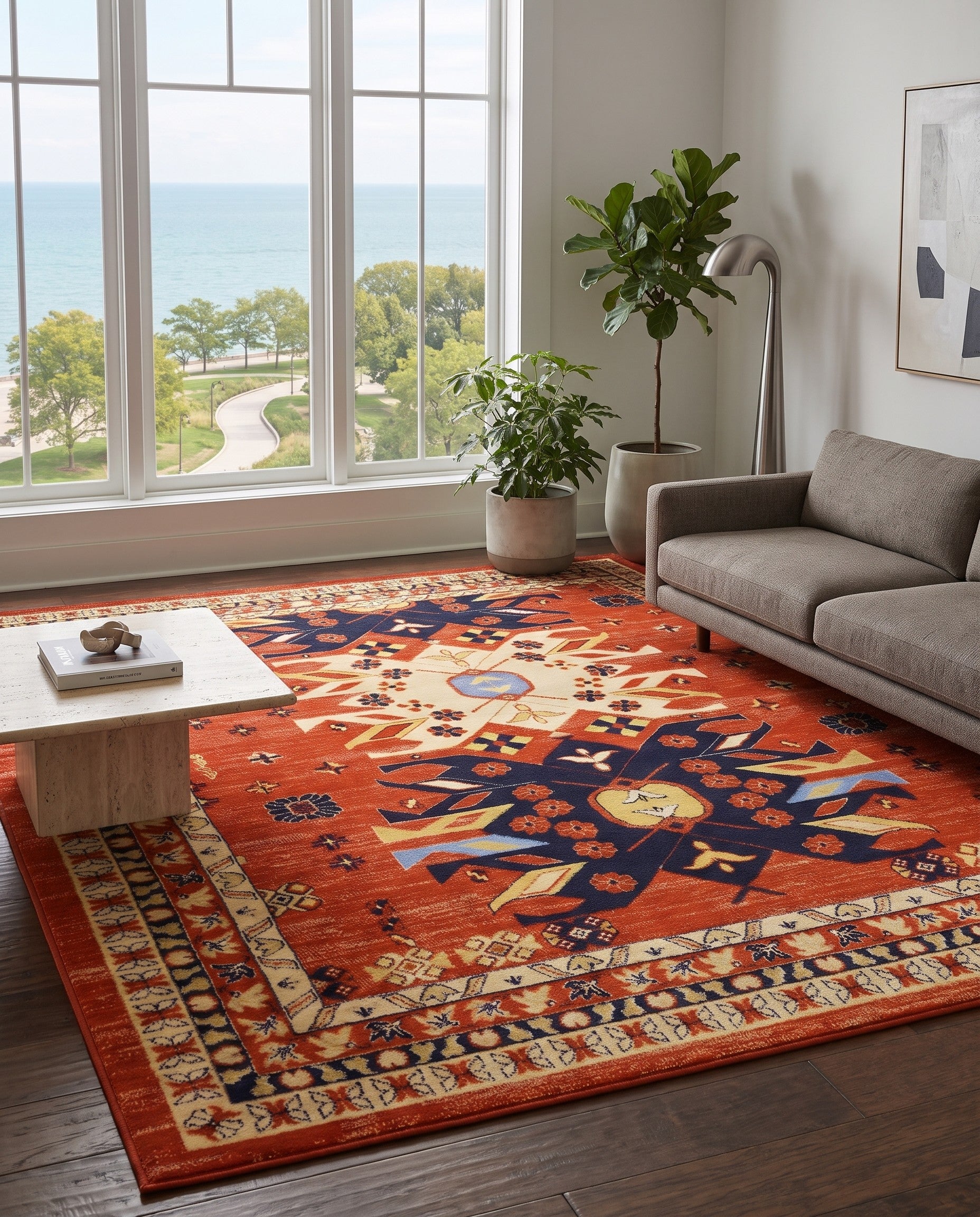 7' x 10' Heris Rug