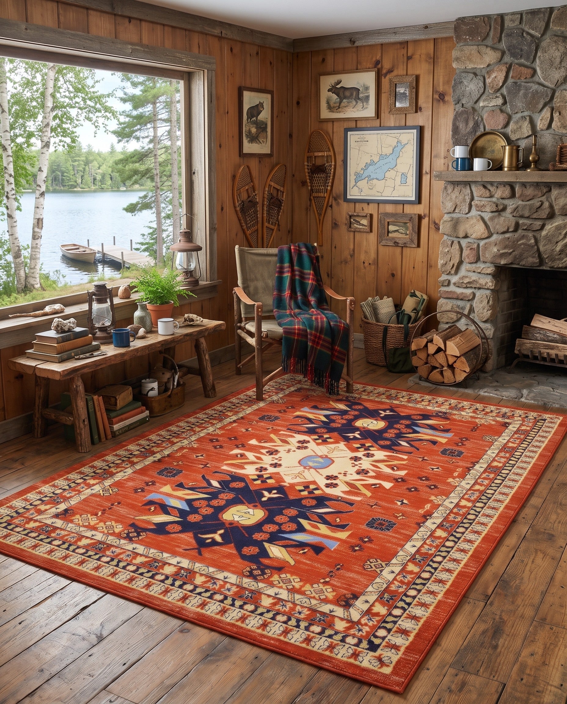 7' x 10' Heris Rug