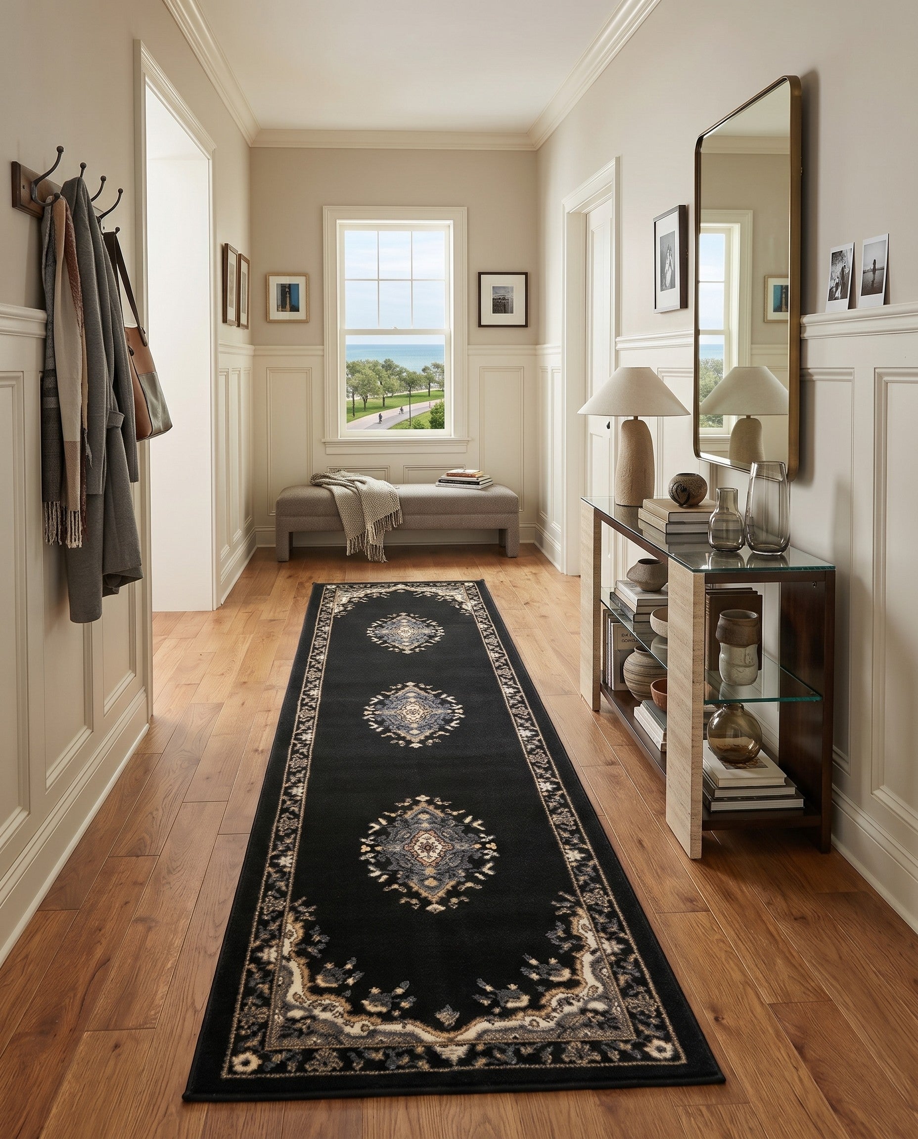 Black Amaya Runner Rug