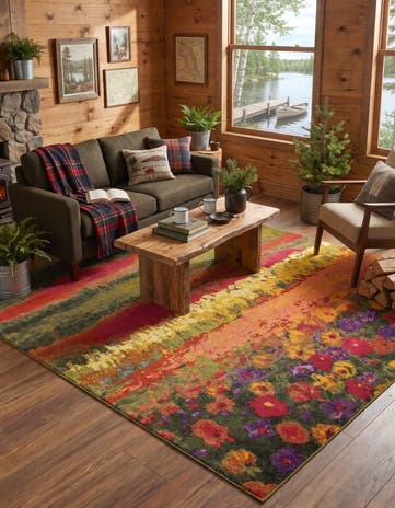 Washable Hyacinth Rug