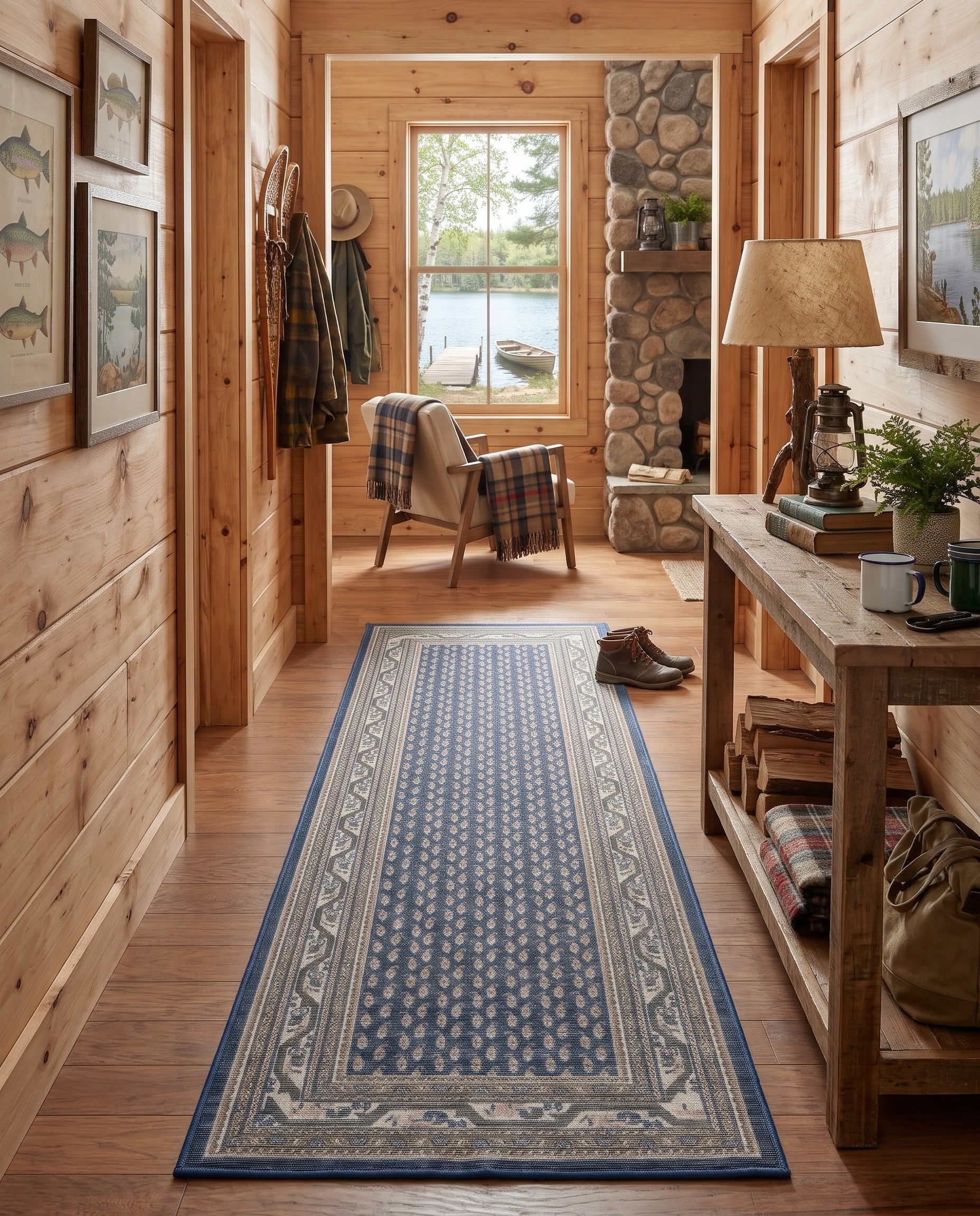 Blue SoHo Runner Rug