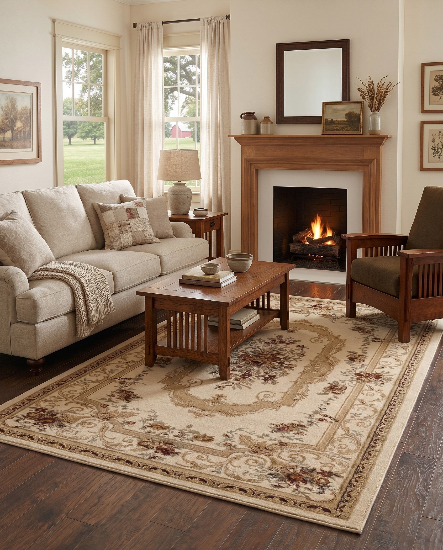 Cream Chateau Rug