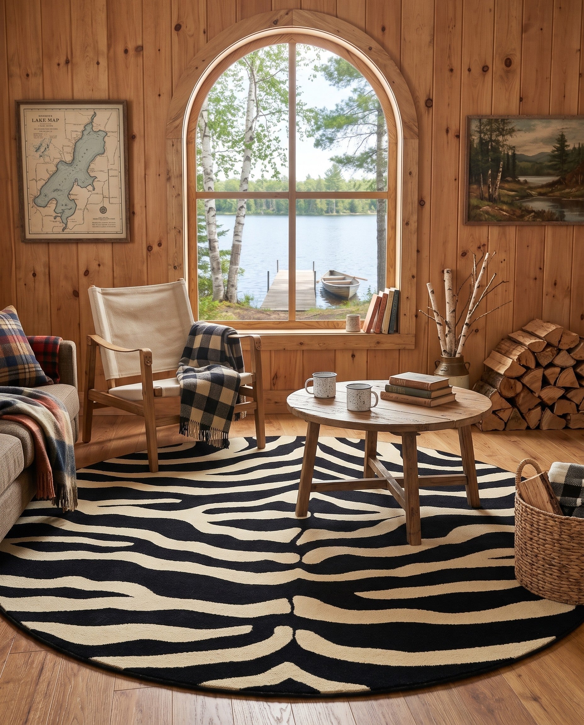 7' 10 x 7' 10 Savannah Plainsong Round Rug