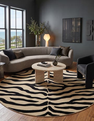 Cream Savannah Round Rug