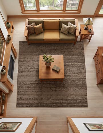 Brown Angelica Square Rug