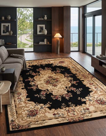 Black Chateau Rug