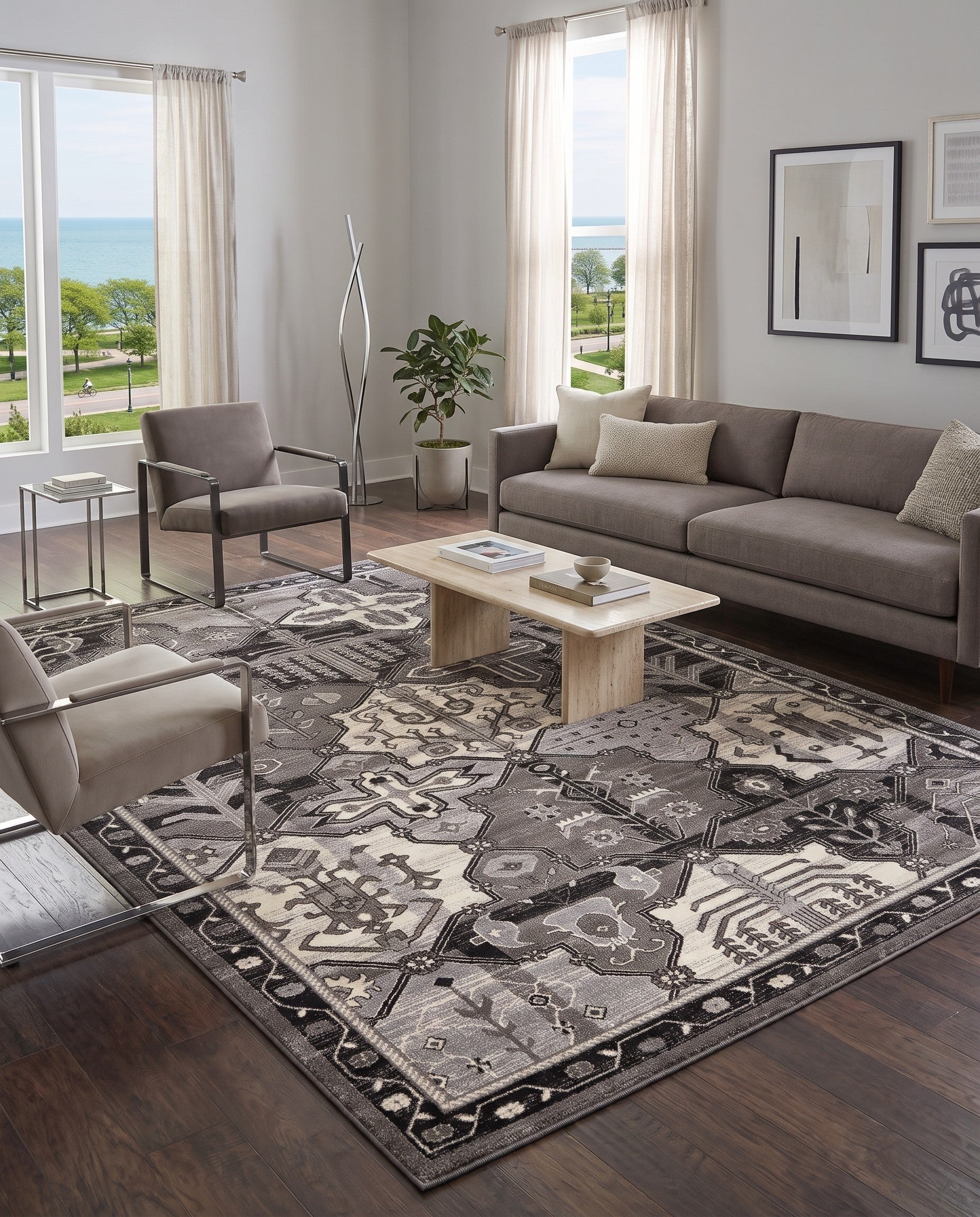 Gray Miranda Rug