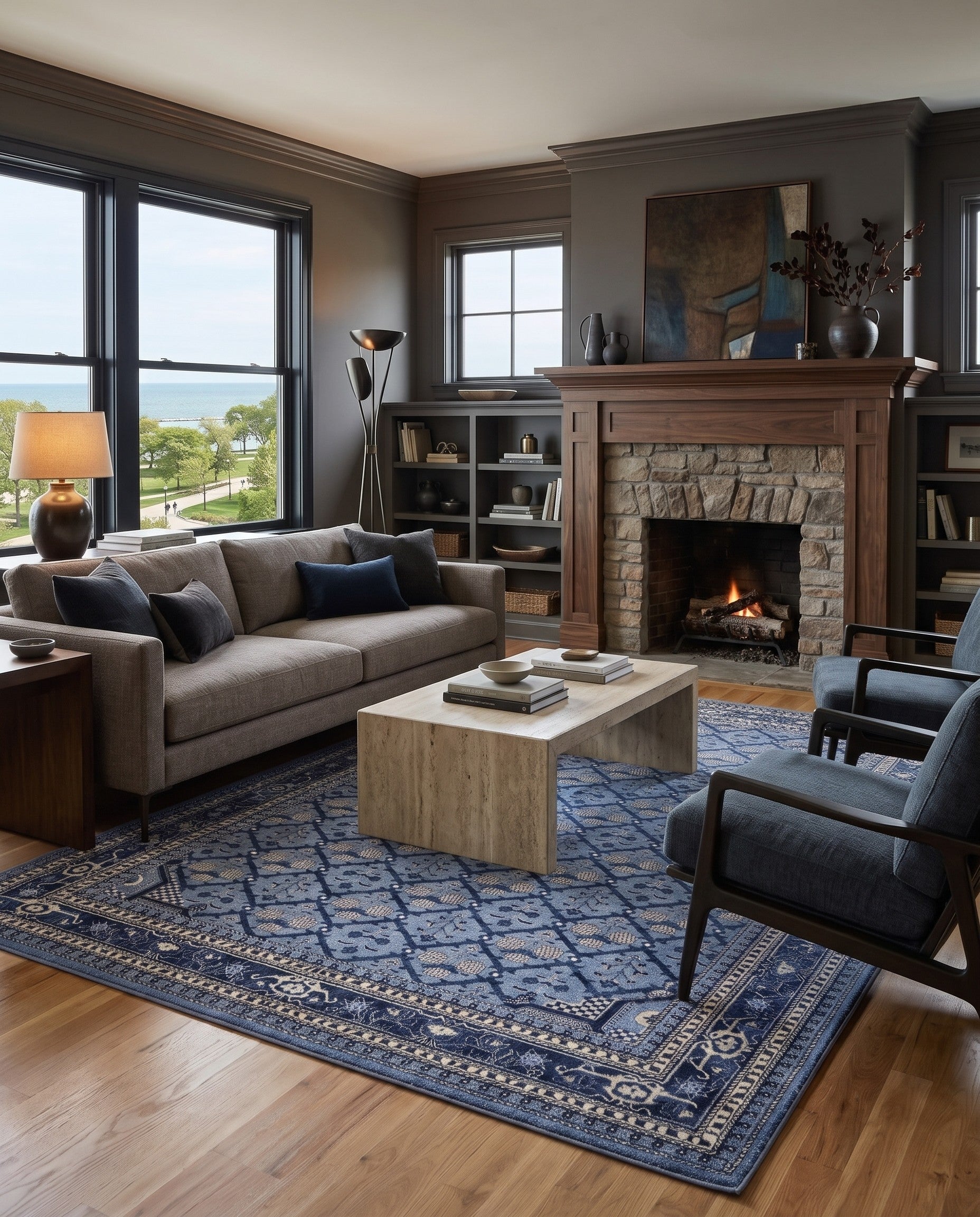 Blue Miranda Rug