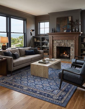 Blue Miranda Rug