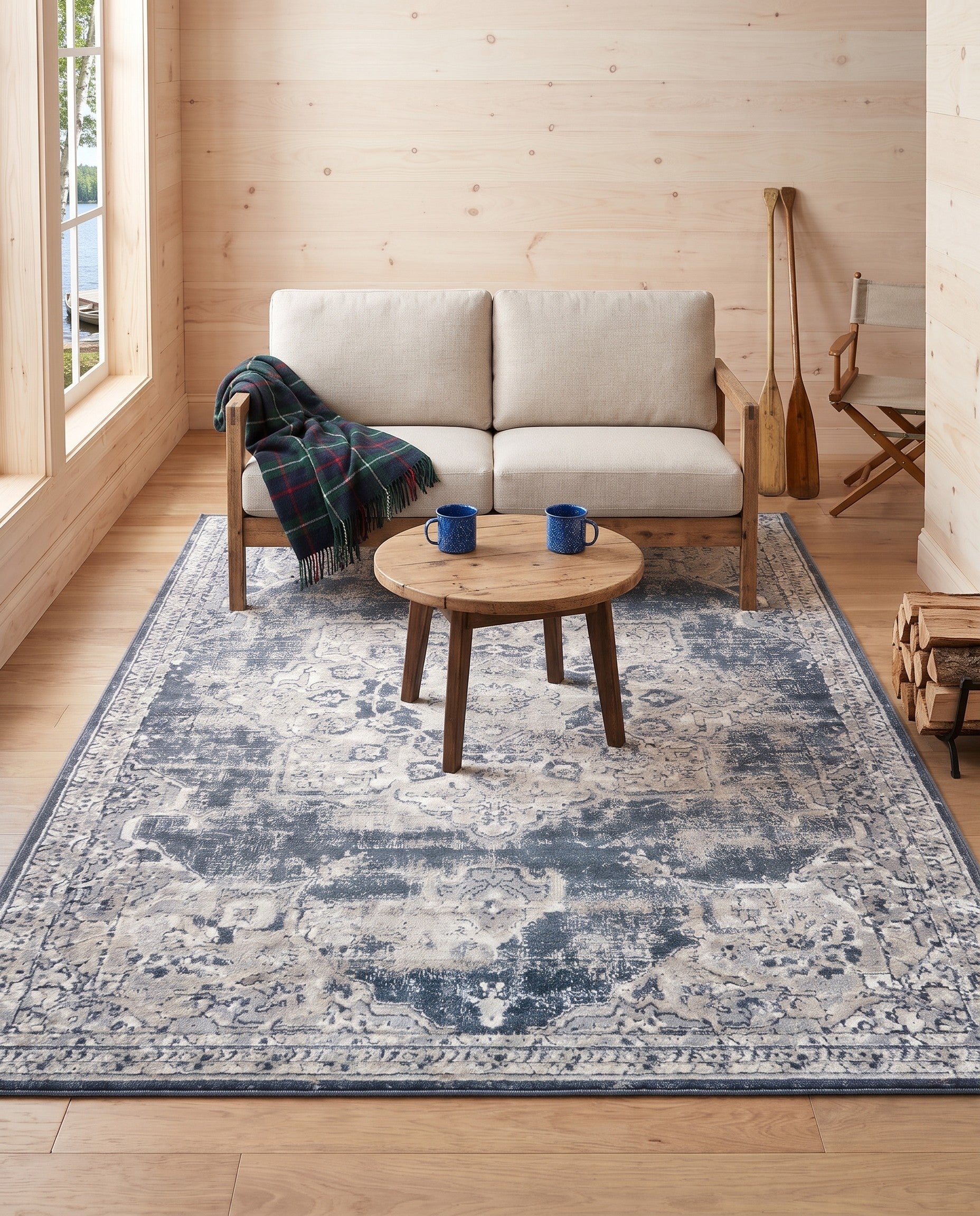 Dark Blue Eliza Rug